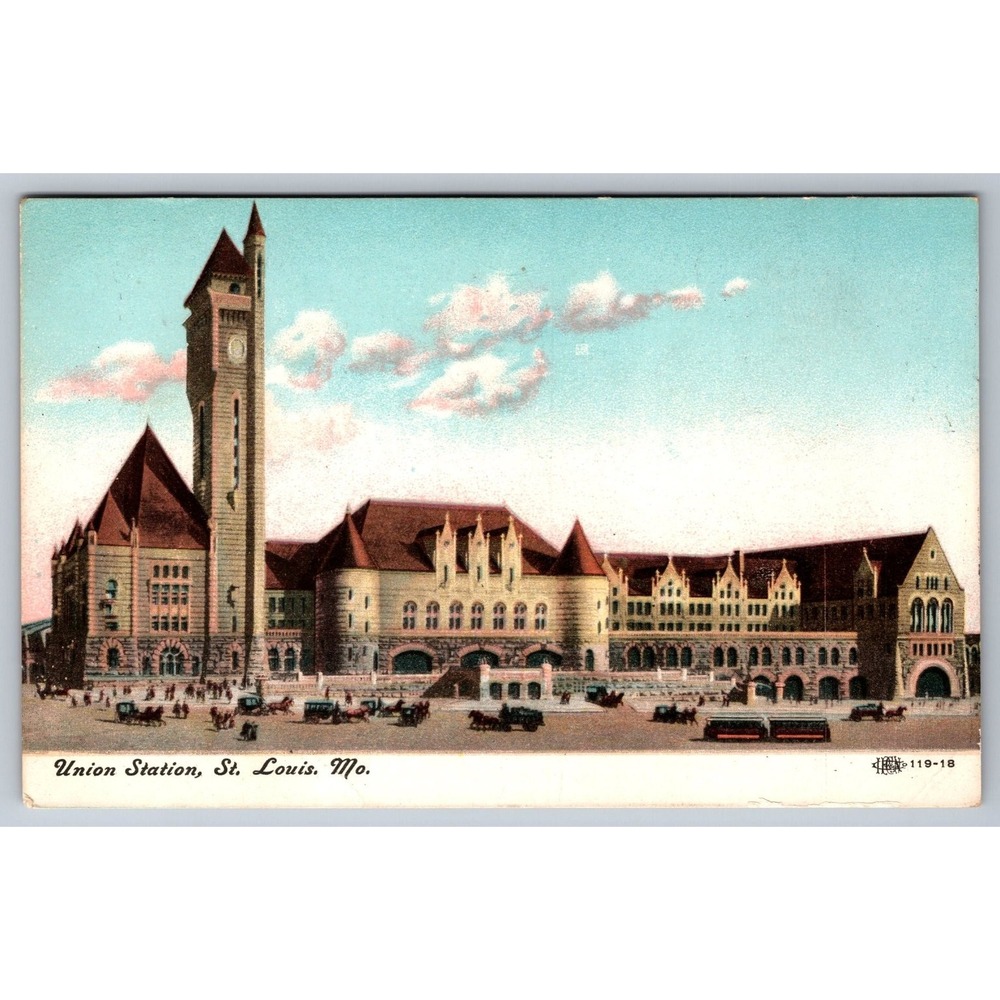 Union Station St. Louis MO Postcard Early 1900s Divided Back Missouri Landmark
